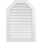 Ekena Millwork Octagonal Top Surface Mount PVC Gable Vent w/ 3-1/2"W x 1"P Standard Frame, 28"W x 40"H GVPOT28X4001SN - alternate 1